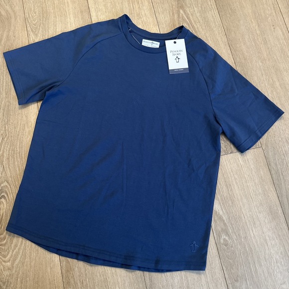 Penguin Sport Men's Performance Tee Stretch Blue Size Small NEW - Picture 1 of 10